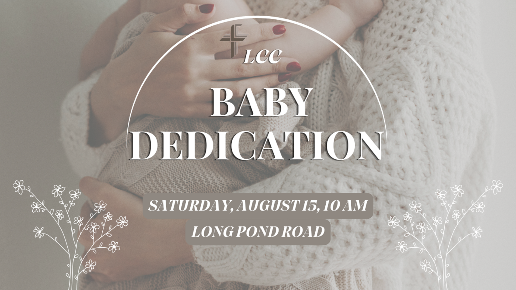 Baby dedication at Livonia Community Church
